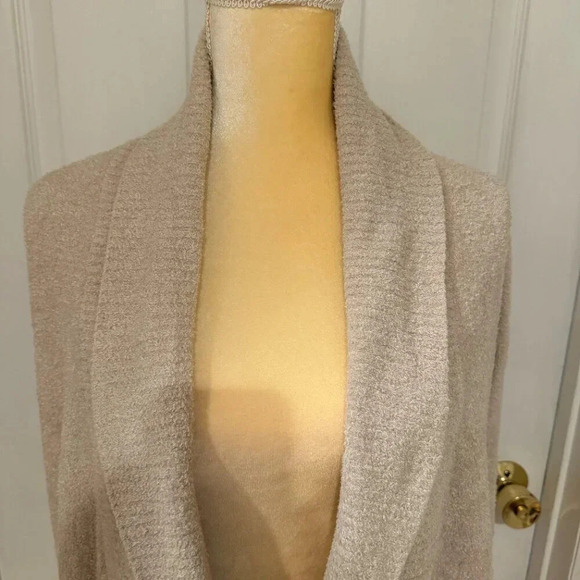 Barefoot Dreams Cozychic Lite Circle Cardigan in Stone - Picture 4 of 8
